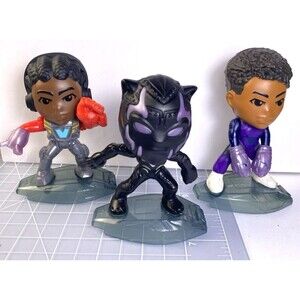 3 Wakanda Forever Figures: Black Panther, Iron Heart Shuri McDonald’s Happy Meal